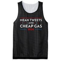 Mean Tweets And Cheap Gas Funny 2024 Pro Trump Men Women Mesh Reversible Basketball Jersey Tank