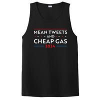 Mean Tweets And Cheap Gas Funny 2024 Pro Trump Men Women PosiCharge Competitor Tank