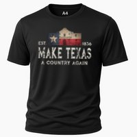 Make Texas A Country Again Secession Alamo Secede Cooling Performance Crew T-Shirt