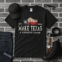 Make Texas A Country Again Secession Alamo Secede Tall T-Shirt