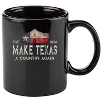 Make Texas A Country Again Secession Alamo Secede 11oz C Handle Ceramic Mug