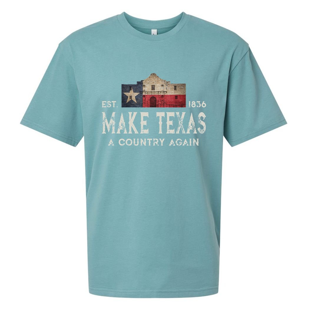 Make Texas A Country Again Secession Alamo Secede Sueded Cloud Jersey T-Shirt