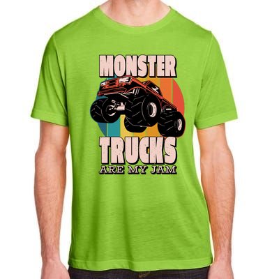 Monster Trucks Are My Jam Adult ChromaSoft Performance T-Shirt