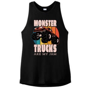 Monster Trucks Are My Jam Ladies PosiCharge Tri-Blend Wicking Tank