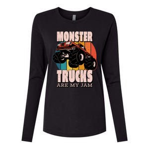 Monster Trucks Are My Jam Womens Cotton Relaxed Long Sleeve T-Shirt