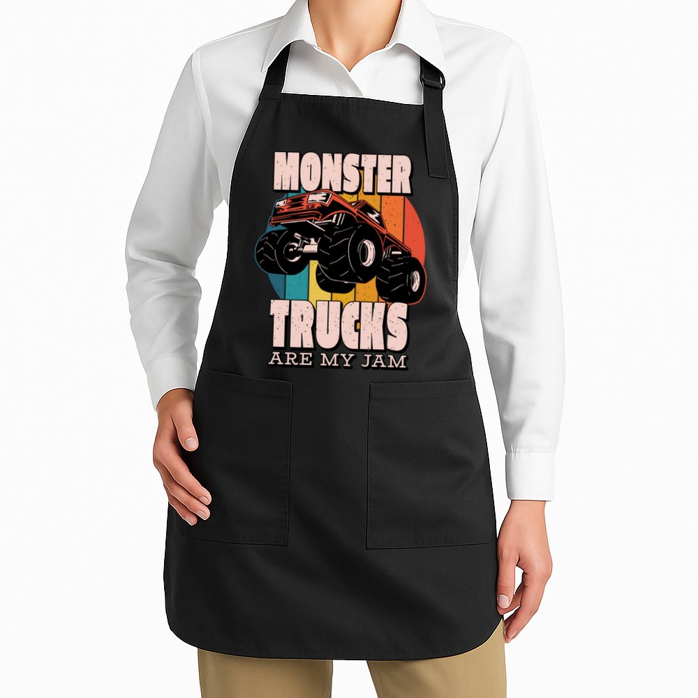 Monster Trucks Are My Jam Apron