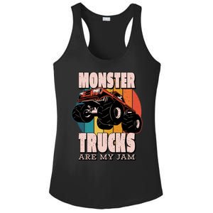 Monster Trucks Are My Jam Ladies PosiCharge Competitor Racerback Tank