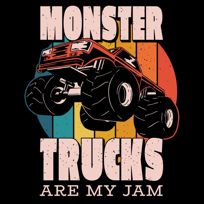 Monster Trucks Are My Jam Toddler Hoodie