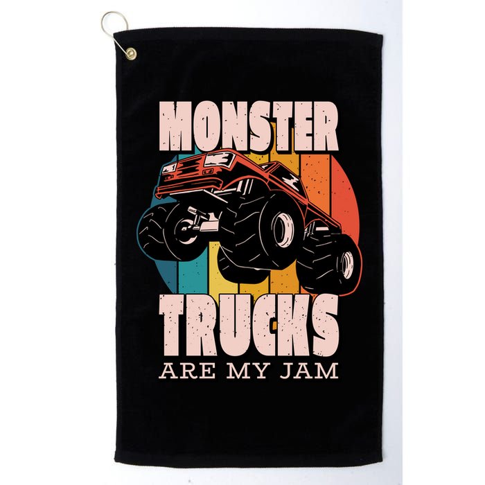Monster Trucks Are My Jam Golf Towel