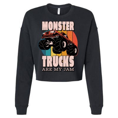 Monster Trucks Are My Jam Cropped Pullover Crew