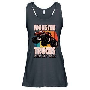 Monster Trucks Are My Jam Ladies Essential Flowy Tank