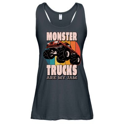 Monster Trucks Are My Jam Ladies Essential Flowy Tank