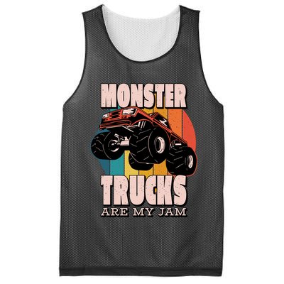 Monster Trucks Are My Jam Mesh Reversible Basketball Jersey Tank