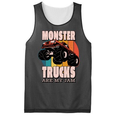 Monster Trucks Are My Jam Mesh Reversible Basketball Jersey Tank