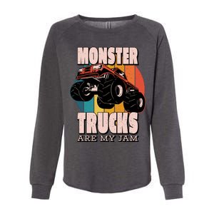 Monster Trucks Are My Jam Womens California Wash Sweatshirt