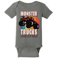 Monster Trucks Are My Jam Baby Bodysuit