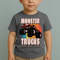 Monster Trucks Are My Jam Toddler T-Shirt