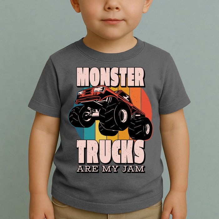 Monster Trucks Are My Jam Toddler T-Shirt