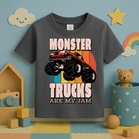 Monster Trucks Are My Jam Toddler T-Shirt