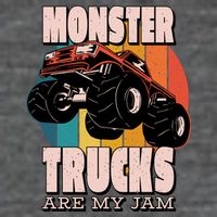 Monster Trucks Are My Jam Toddler T-Shirt
