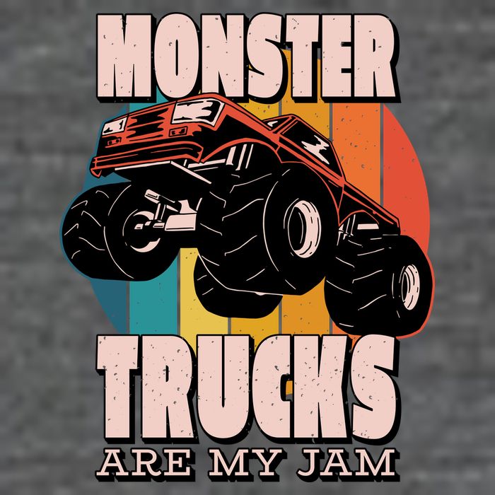 Monster Trucks Are My Jam Toddler T-Shirt