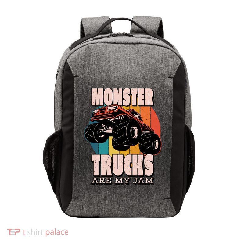 Monster Trucks Are My Jam Vector Backpack