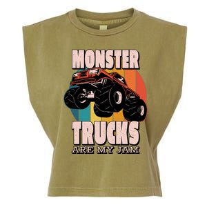 Monster Trucks Are My Jam Garment-Dyed Women's Muscle Tee