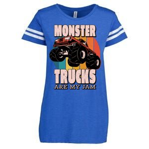 Monster Trucks Are My Jam Enza Ladies Jersey Football T-Shirt