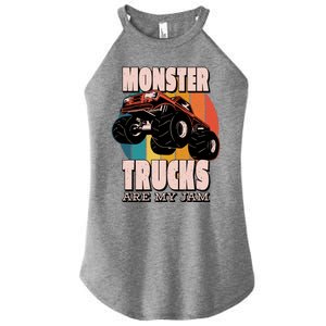 Monster Trucks Are My Jam Women's Perfect Tri Rocker Tank