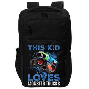 Monster Trucks Are My Jam For Boy Impact Tech Backpack