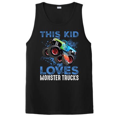 Monster Trucks Are My Jam For Boy PosiCharge Competitor Tank