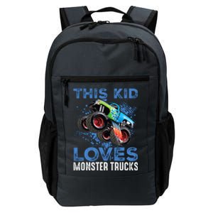 Monster Trucks Are My Jam For Boy Daily Commute Backpack