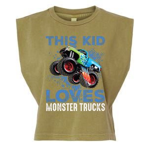 Monster Trucks Are My Jam For Boy Garment-Dyed Women's Muscle Tee