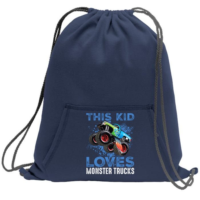 Monster Trucks Are My Jam For Boy Sweatshirt Cinch Pack Bag