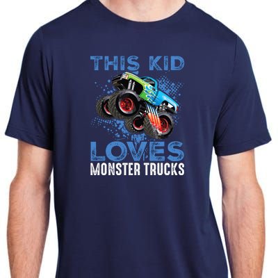 Monster Trucks Are My Jam For Boy Adult ChromaSoft Performance T-Shirt