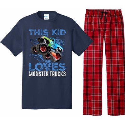 Monster Trucks Are My Jam For Boy Pajama Set