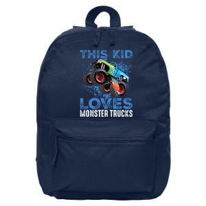 Monster Trucks Are My Jam For Boy 16 in Basic Backpack