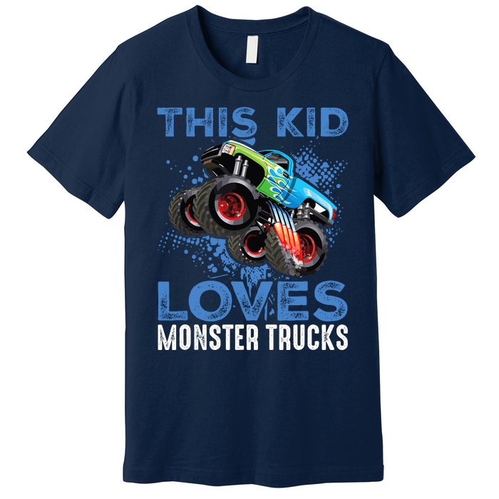 Monster Trucks Are My Jam For Boy Premium T-Shirt