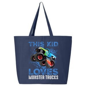 Monster Trucks Are My Jam For Boy 25L Jumbo Tote