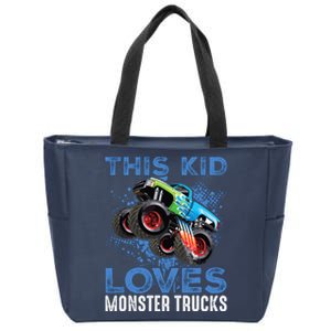 Monster Trucks Are My Jam For Boy Zip Tote Bag