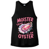 Moister Than An Oyster Inappropriate Shellfish Ladies PosiCharge Tri-Blend Wicking Tank