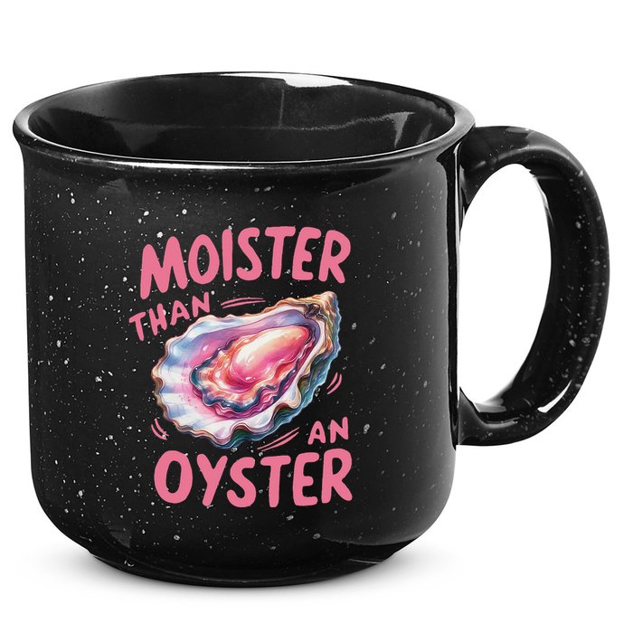 Moister Than An Oyster Inappropriate Shellfish 15oz Campfire Ceramic Mug