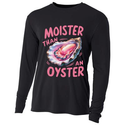 Moister Than An Oyster Inappropriate Shellfish Cooling Performance Long Sleeve Crew