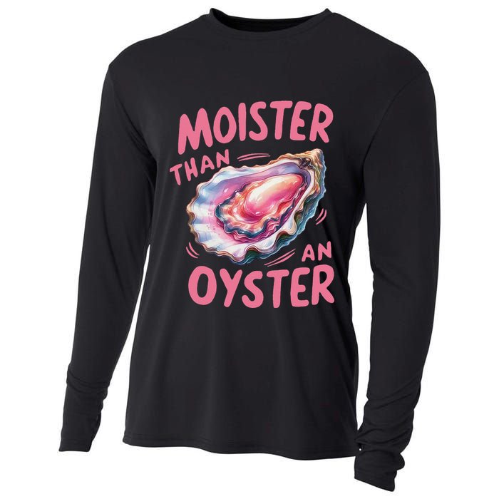 Moister Than An Oyster Inappropriate Shellfish Cooling Performance Long Sleeve Crew