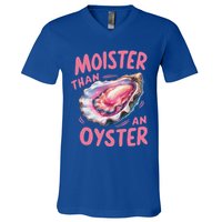 Moister Than An Oyster Inappropriate Shellfish V-Neck T-Shirt