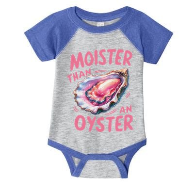 Moister Than An Oyster Inappropriate Shellfish Infant Baby Jersey Bodysuit