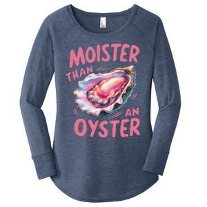 Moister Than An Oyster Inappropriate Shellfish Women's Perfect Tri Tunic Long Sleeve Shirt