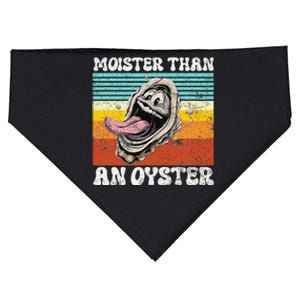 Moisture Than An Oyster Funny Shucking Humor Adult Joke USA-Made Doggie Bandana