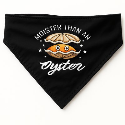 Moister Than An Oyster Funny Adult Humor USA-Made Doggie Bandana