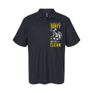 My Thoughts Are Dirty But My Welds Are Clean Funny Welder Softstyle Adult Sport Polo